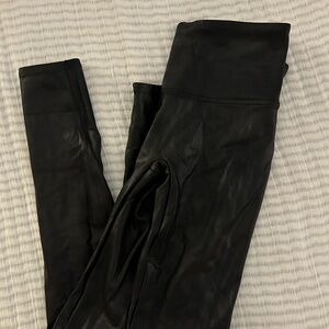 SPANX Black Faux Leather Leggings